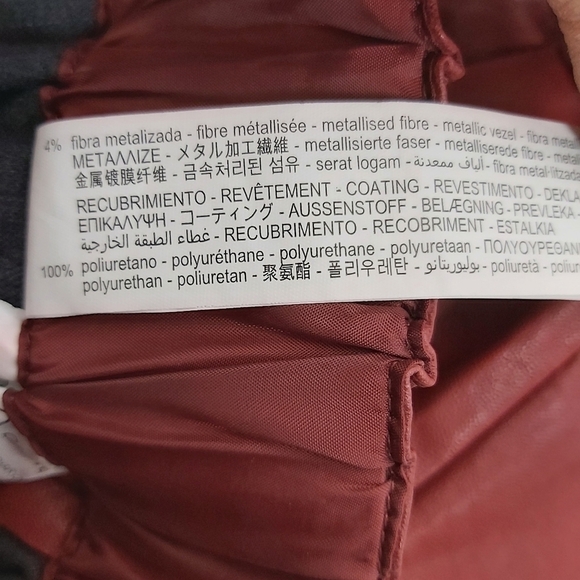 𝅺ZARA Faux Leather Mini Skirt - Picture 9 of 12